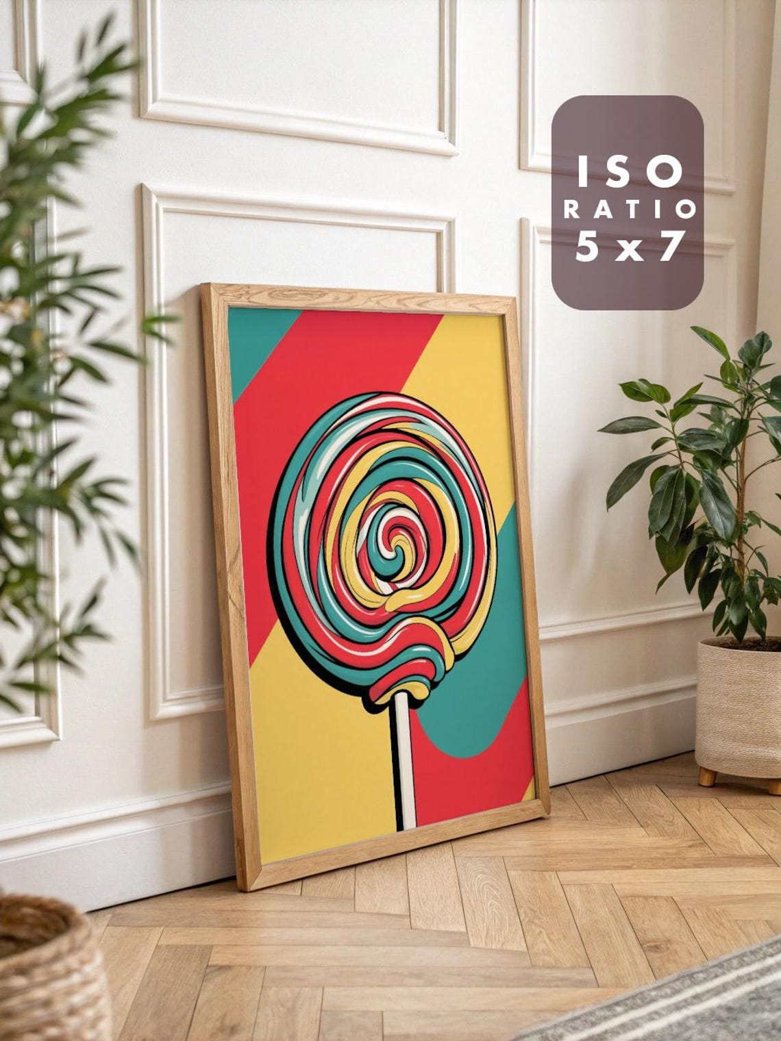 Pop Art Lollipop Poster, Fun Kitchen Decor - Image 3