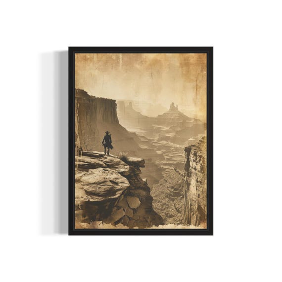 Mountains Poster Art Print Vintage Gothic Wall Art Painting Decor Photo