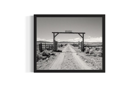 New Mexico Cowboy Ranch States Poster Art Print Living Room Wall Original Painting Artwork Decor