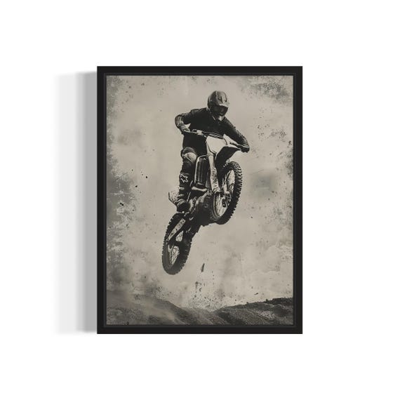 Supercross Poster Art Print Vintage Gothic Wall Art Painting Decor Photo