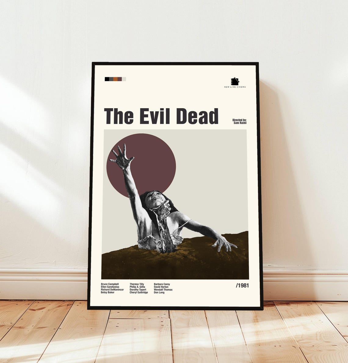 The Evil Dead 1981 Midcentury Minimalist Horror Classic Movie Poster