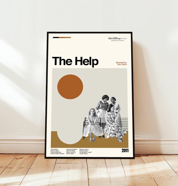 The Help 2011 Minimalist Movie Poster Tate Taylor Drama Cast Art