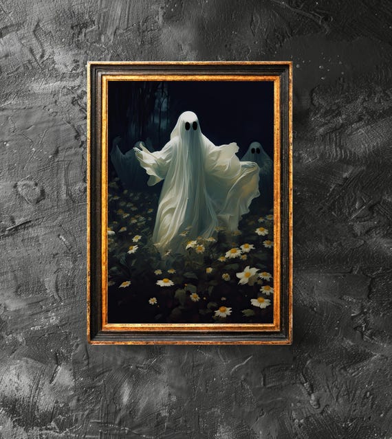 Is Dancing With Flowers Dark Academia Halloween Decor Haunting Funny Poster Girly