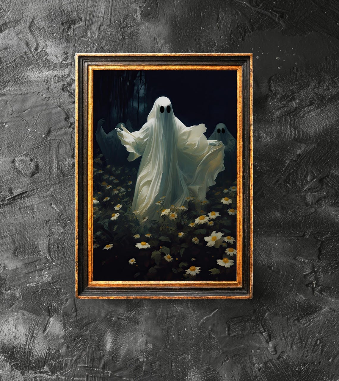 Is Dancing With Flowers Dark Academia Halloween Decor Haunting Funny Poster Girly