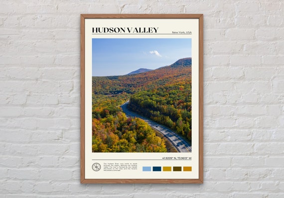 Hudson Valley Real Photo Travel Poster