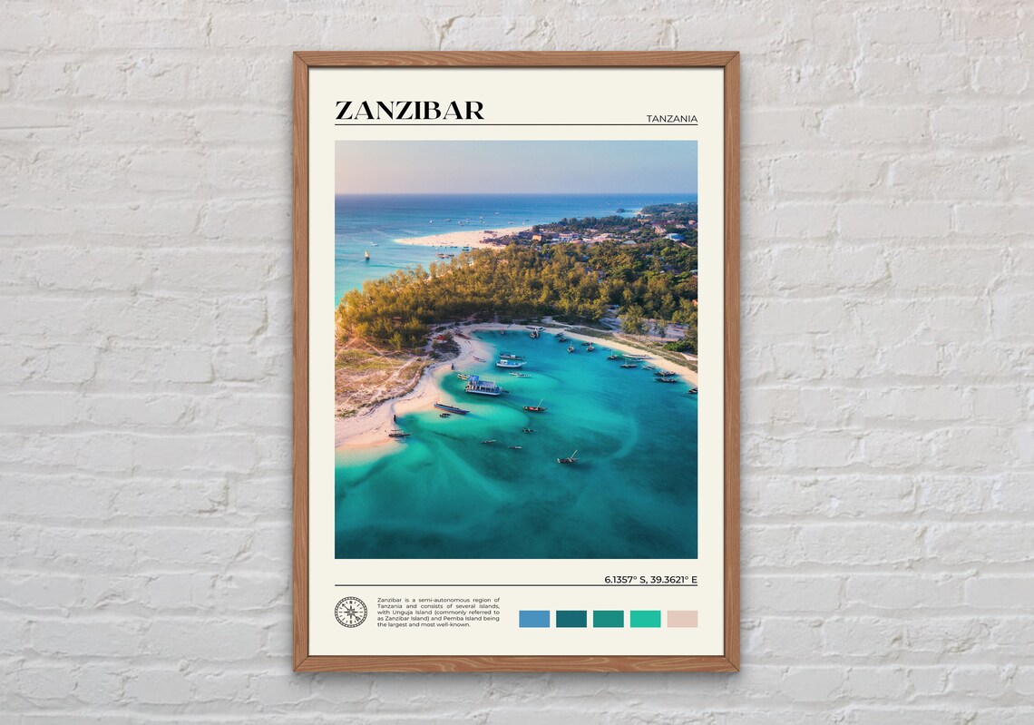 Zanzibar Photo Art Print, Tanzania Wall Decor