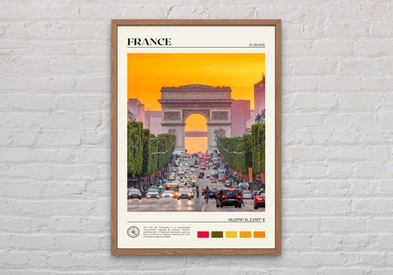 France Photo Travel Poster, Paris Europe Wall Art