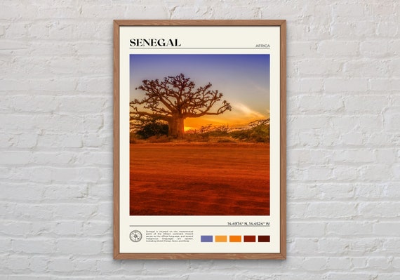 Real Photo Senegal Print Senegal Wall Art Senegal Poster Senegal Photo Senegal Poster Print Senegal Wall Decor Africa Poster Print