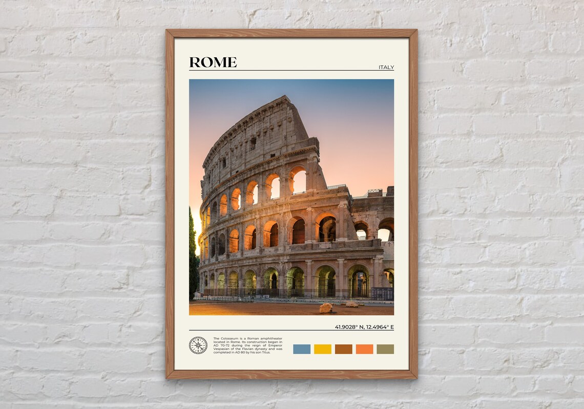 Rome Photo Print, Italy Travel Wall Art