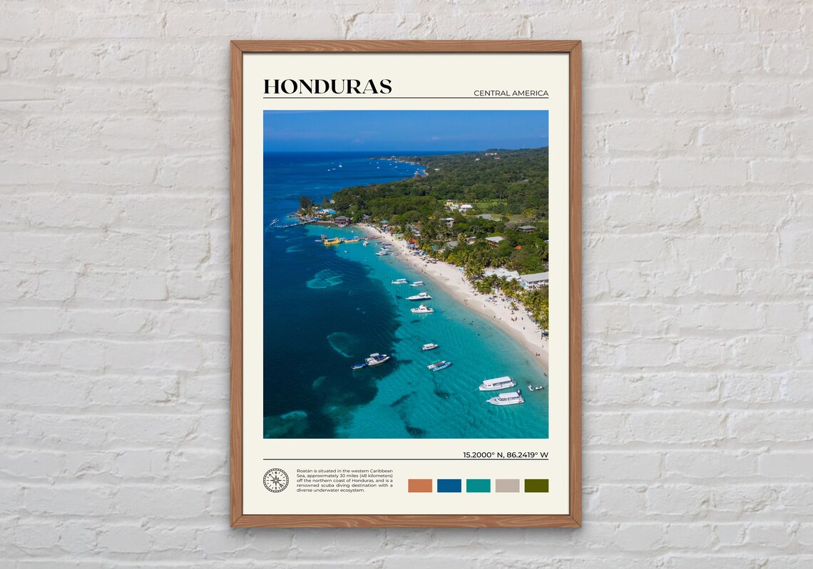 Honduras Photo, Latin America Wall Art Print