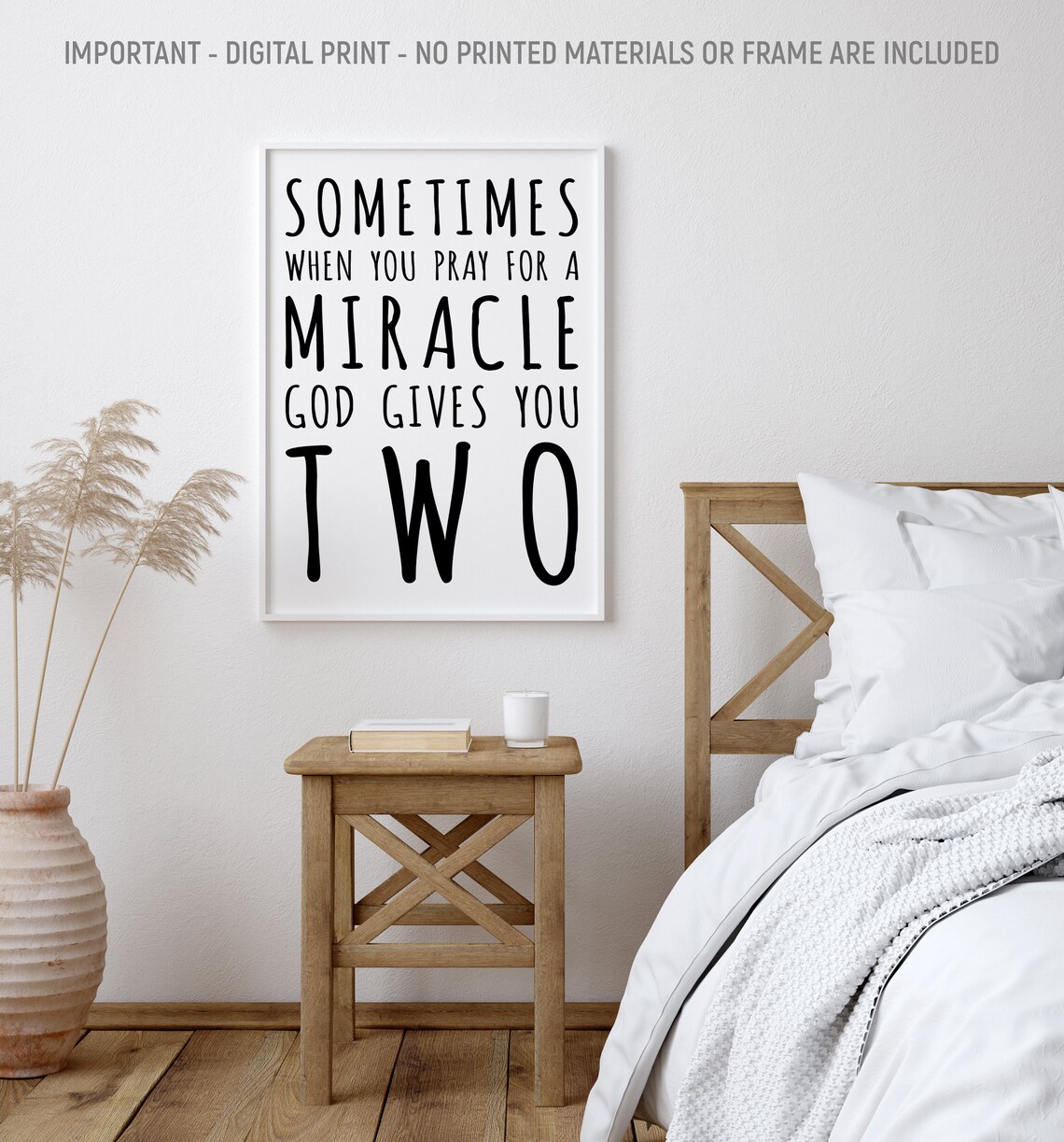 Sometimes When You Pray For A Miracle, Twins Art Print - Image 2