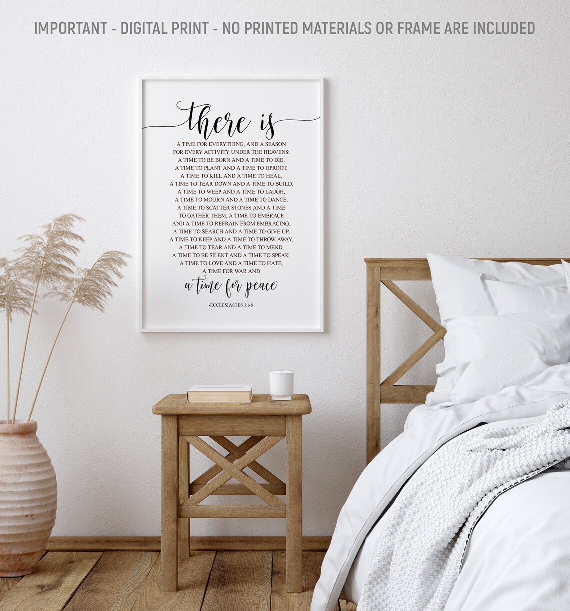 There Is A Time For Everything - Scripture Print - Image 2
