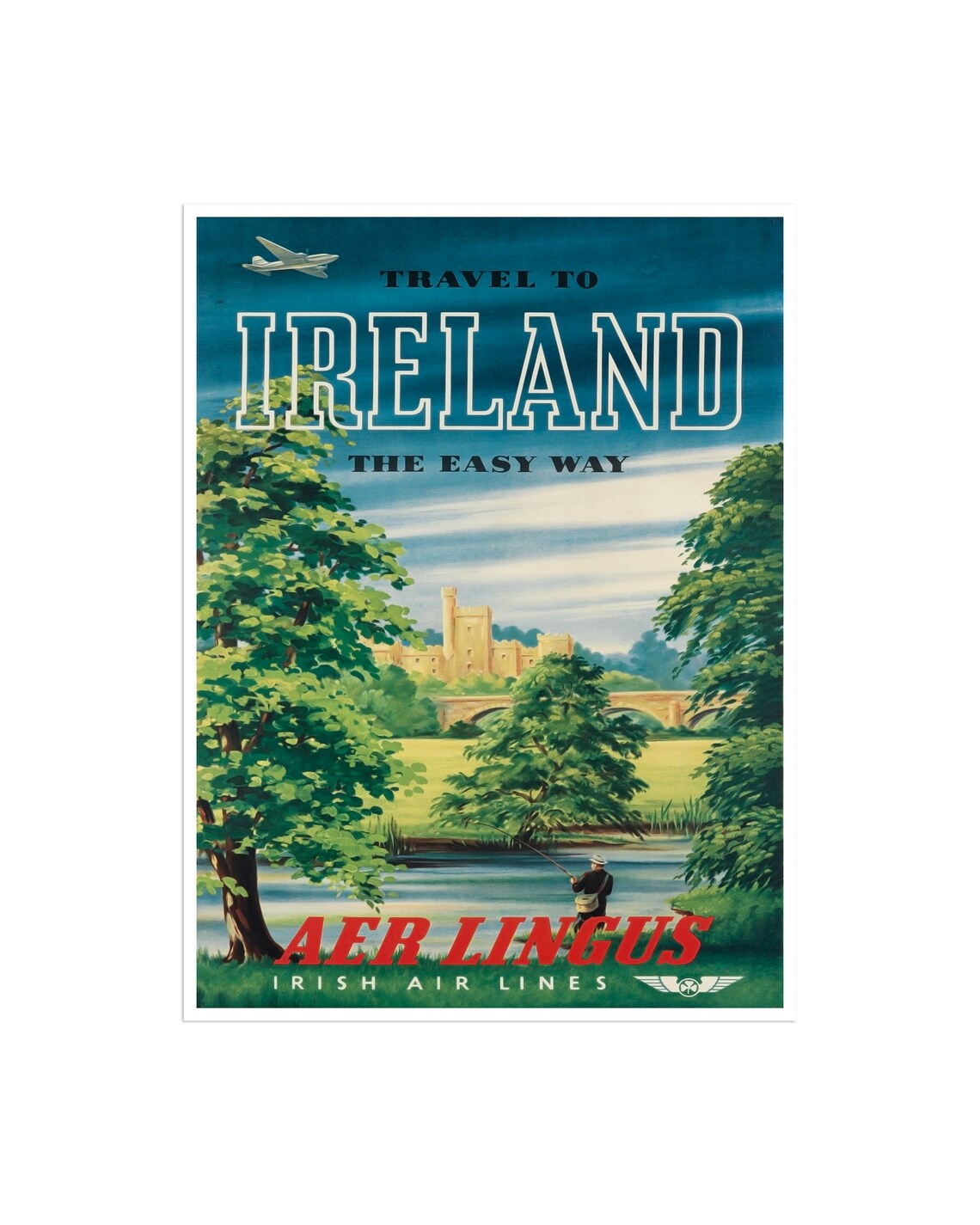 Ireland Travel Poster, Irish Decor Art Print