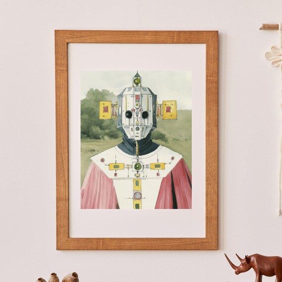 Anonymous Knight No5 Unique Canvas Art Print