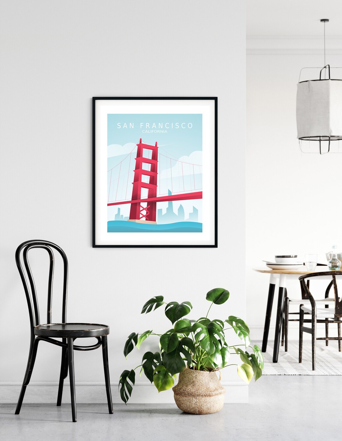 San Francisco Retro Travel Poster, California City - Image 2