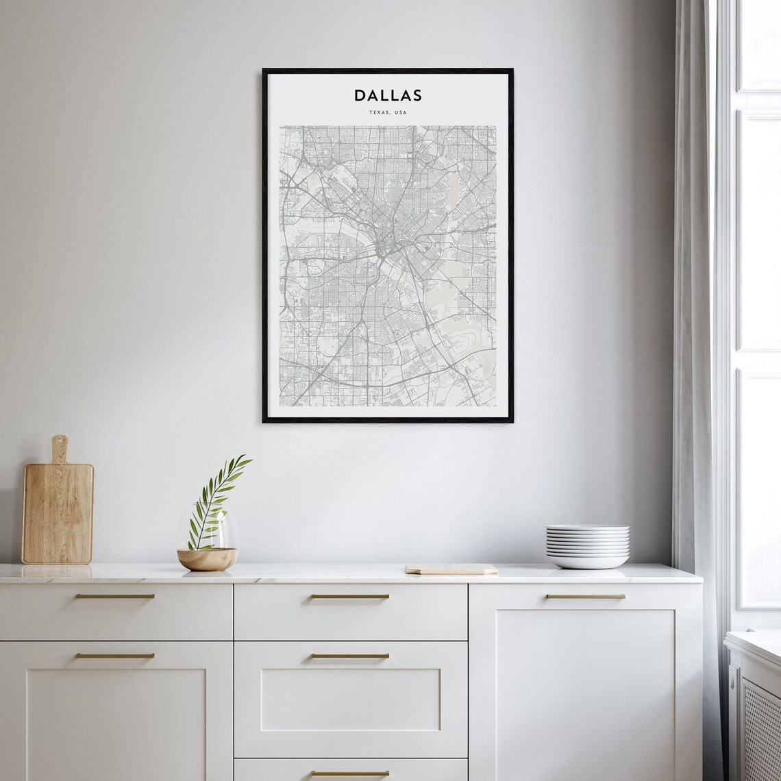 Dallas Personalized Map Art, Travel Poster - Image 2