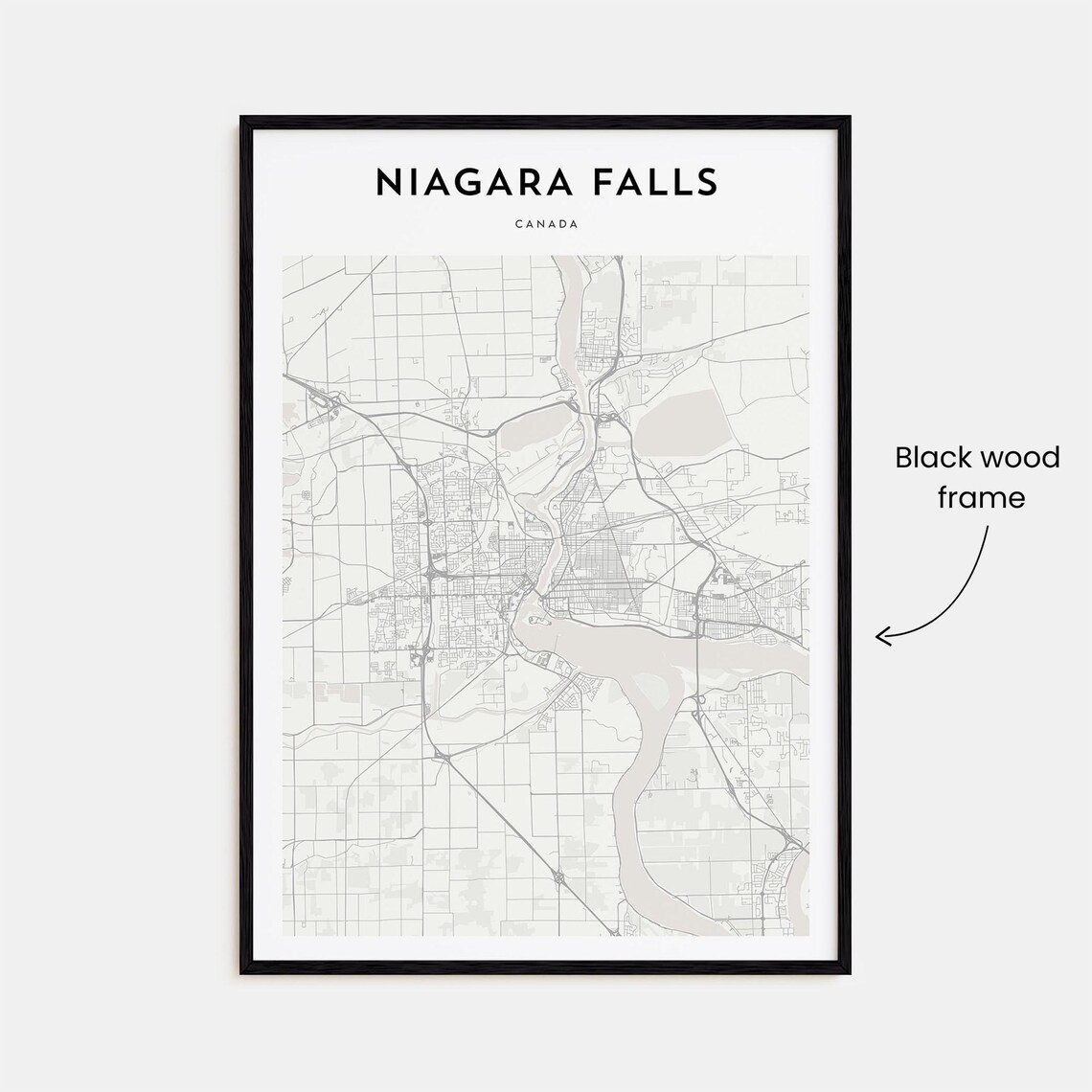 Niagara Falls Personalized Map Art, New York - Image 3