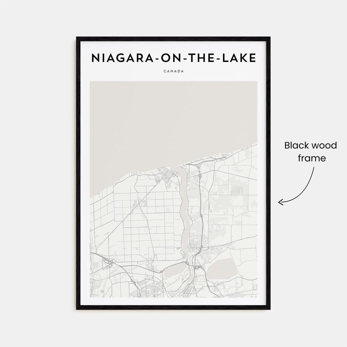Niagara-on-the-Lake Canada Wine Country Minimalist Map Travel Poster - Image 3