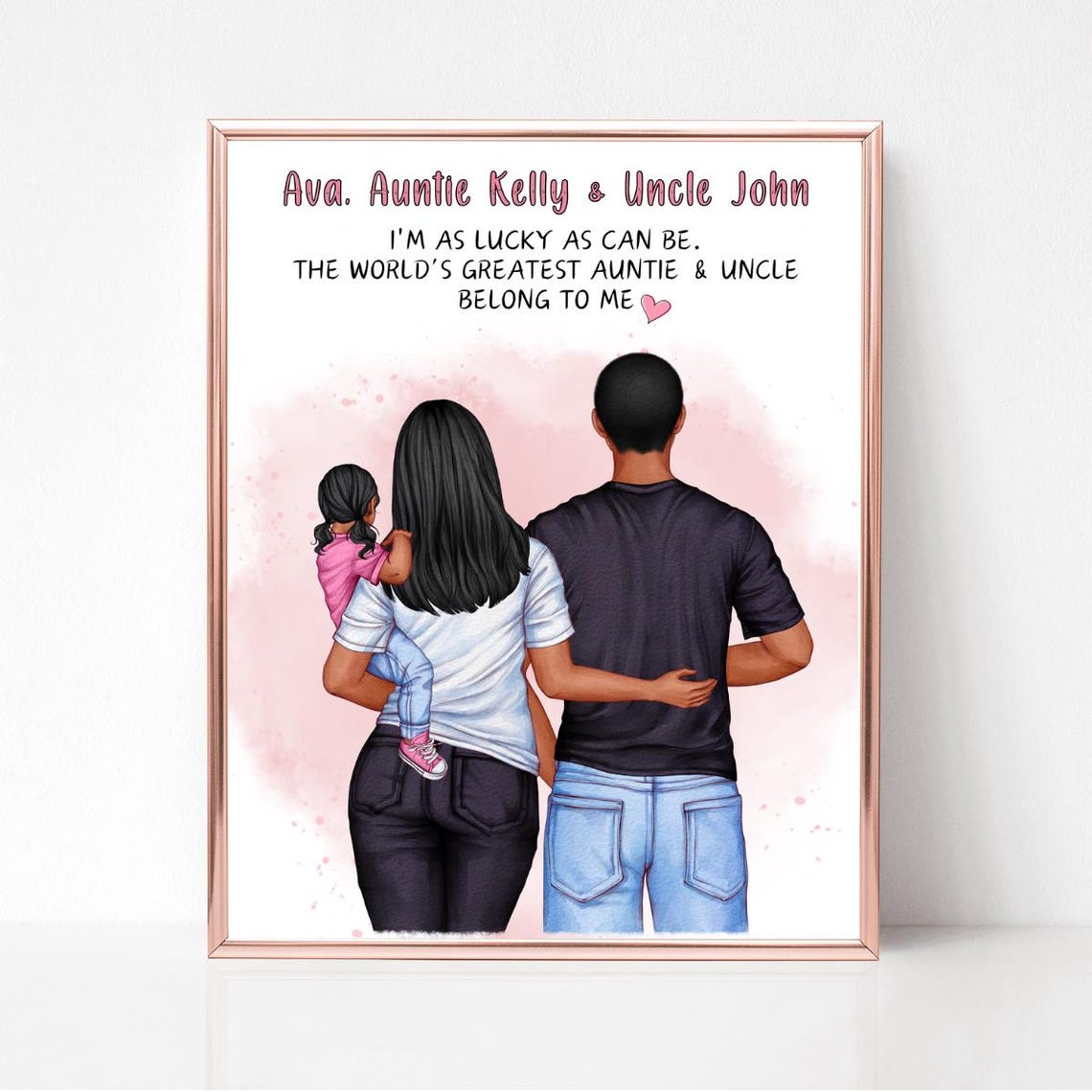 Auntie and Uncle Worlds Greatest Niece Thank You Keepsake Poster - Image 3