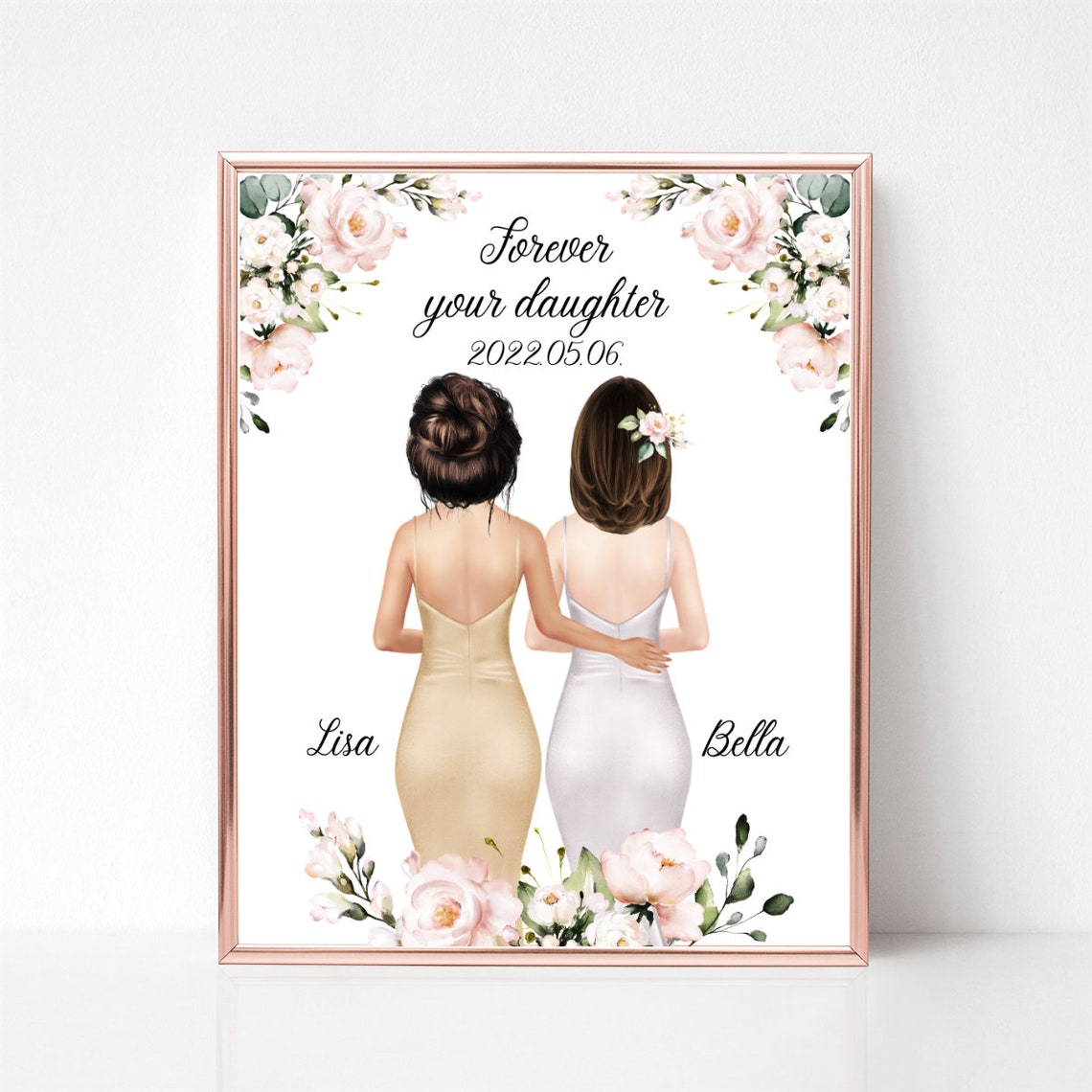 Forever Your Daughter Mother Daughter Keepsake Poster Gift for Her - Image 3