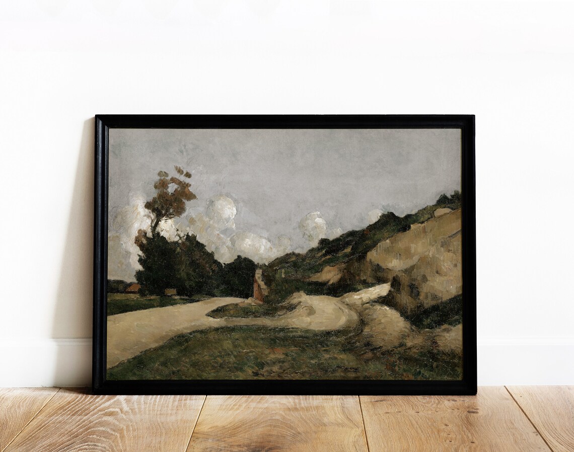 Winding Road Vintage Rural Country Travel Poster - Image 2