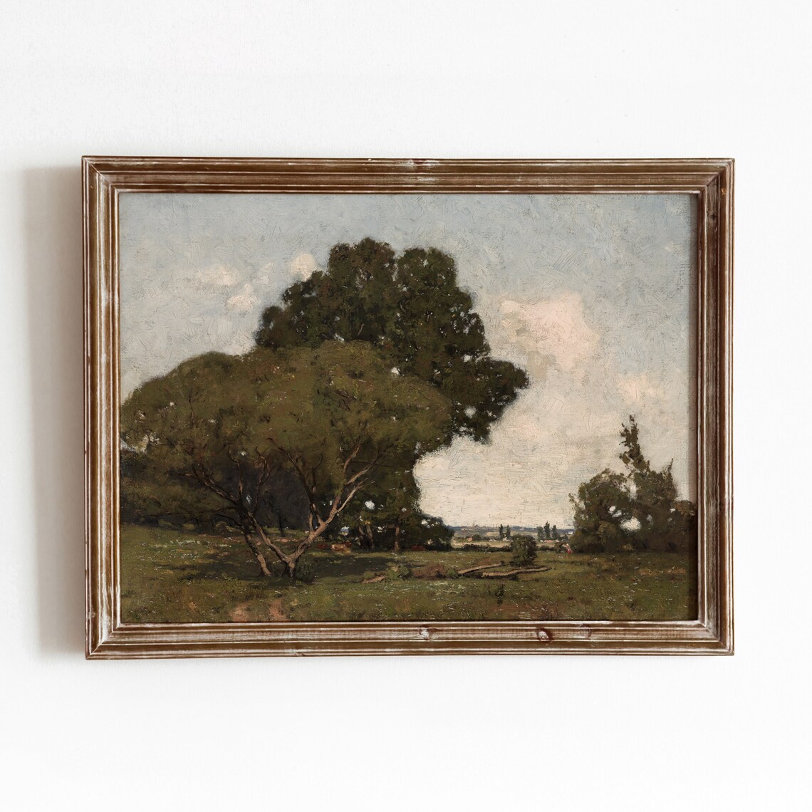 Bucolic French Countryside Vintage Landscape Art Print