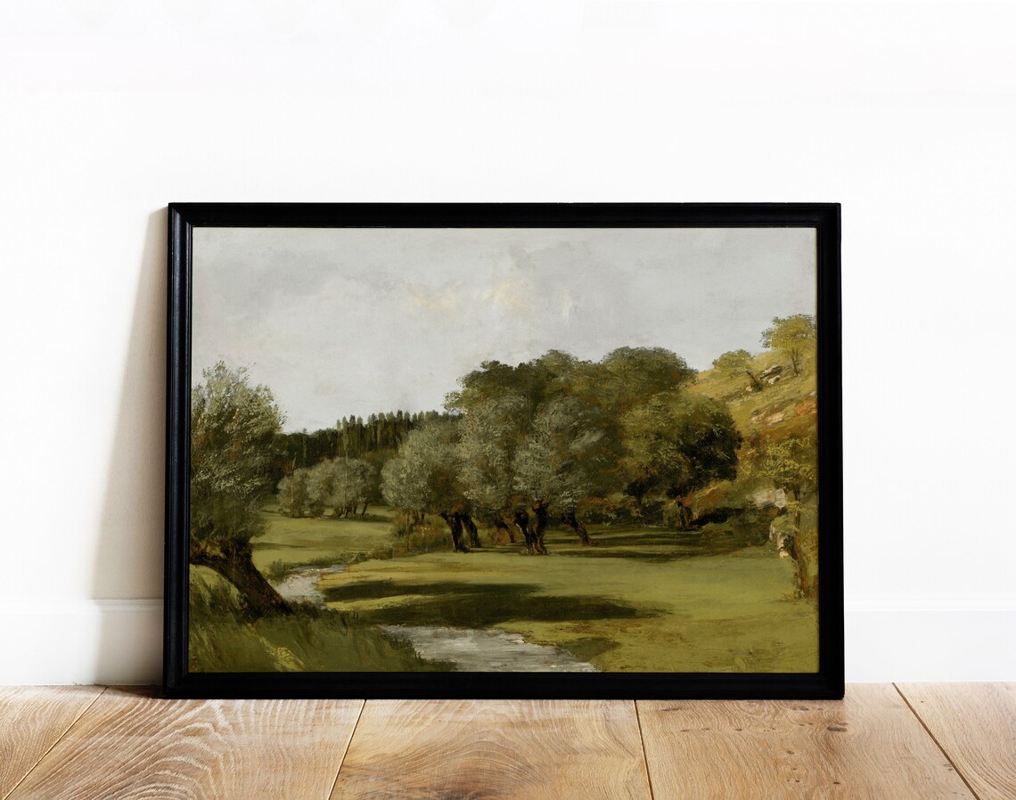 Parisian Park Vintage French Country Art Print - Image 2