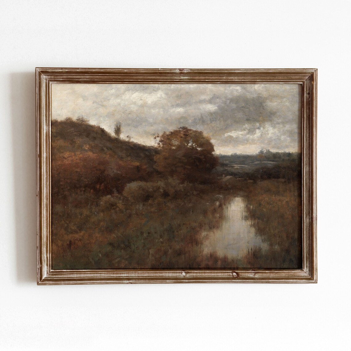 Autumn Creek Vintage Fall Landscape Art Print