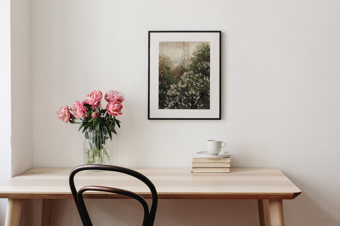 Lilac Bushes Vintage Spring Nature Art Print - Image 3