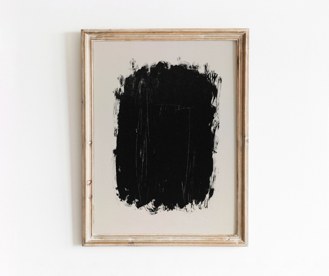 The Void Vintage Abstract Lithograph Art Print - Image 4