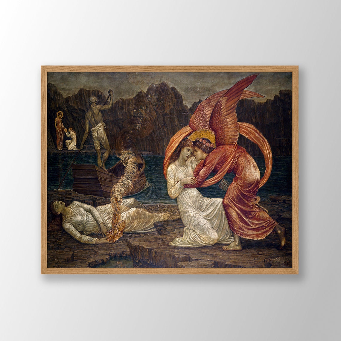 Burne-Jones Cupid And Psyche Romantic Mythology Classic Poster