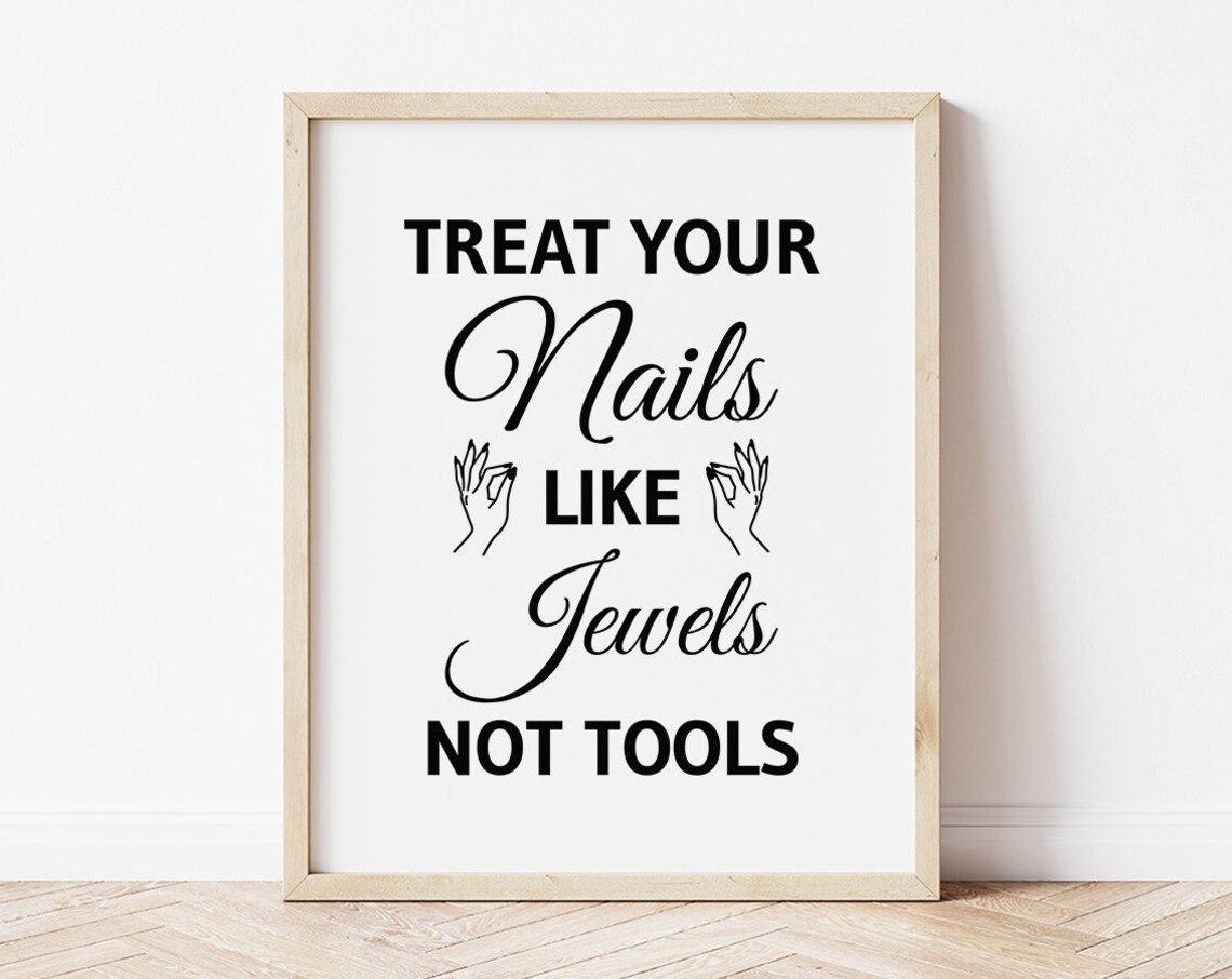 Nail Room Decor, Nail Salon Wall Art Print