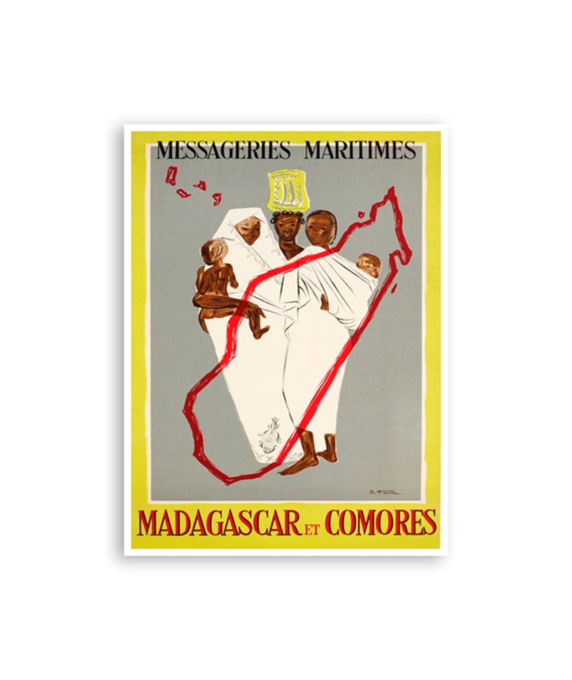 Madagascar Art Travel Poster Africa Print Home Decor Xr2997