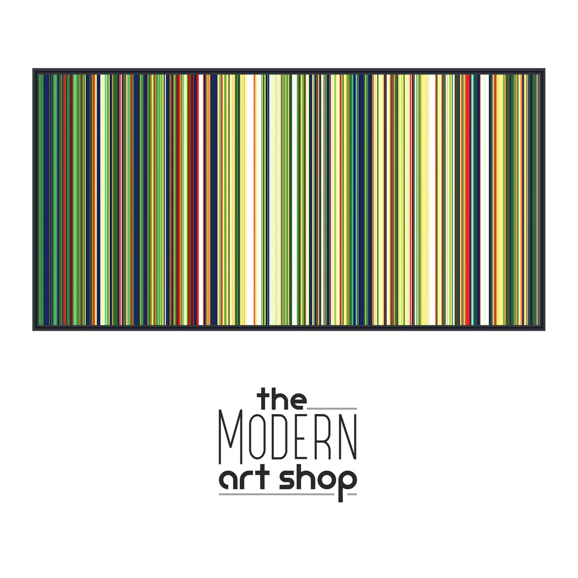 Mid-Century Modern Geometric Line Art Wall Art Print - Image 4