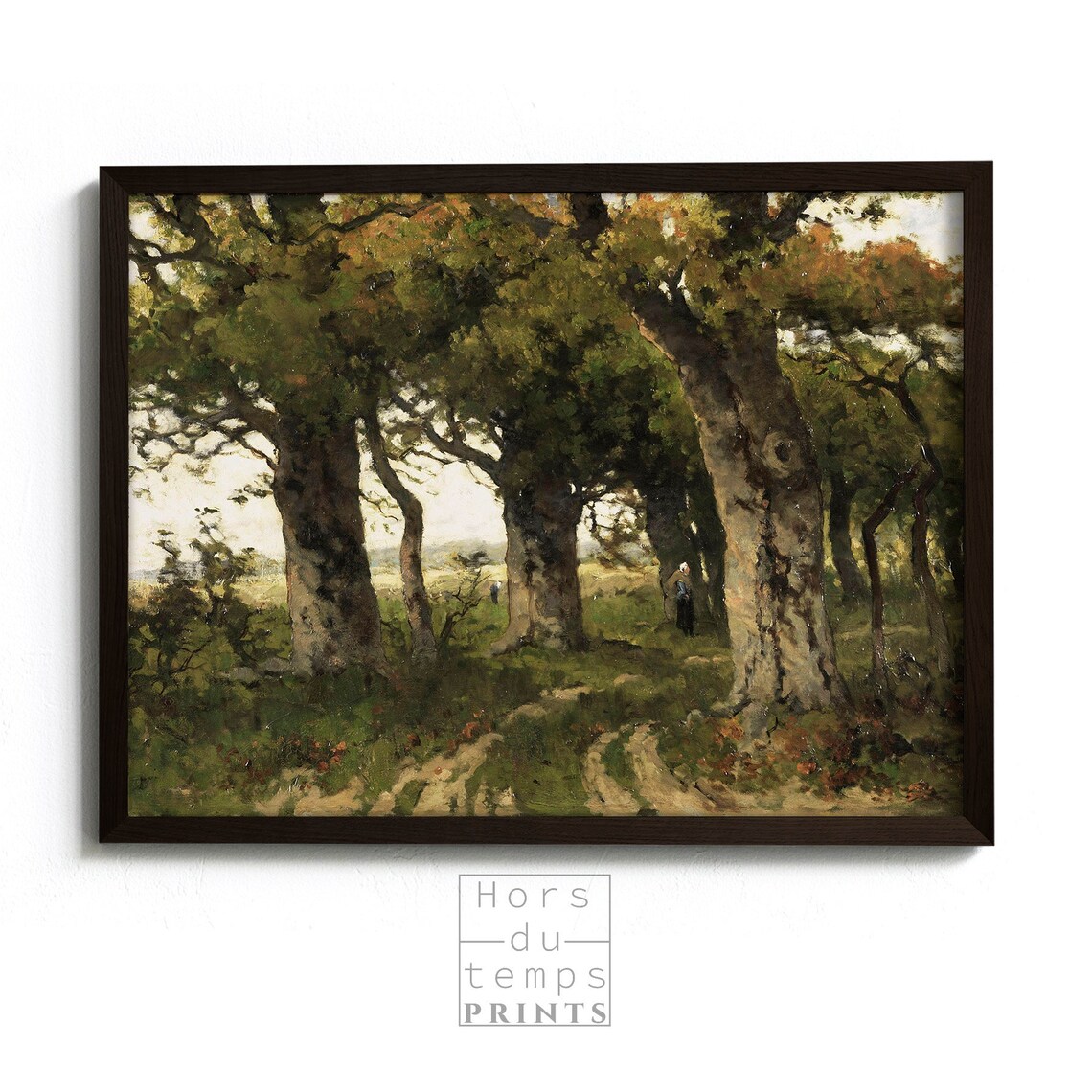 Ancient Oak Forest Gnarled Trunks Vintage Woodland Art Poster - Image 2