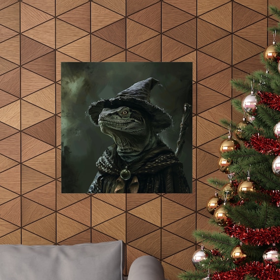 Magical Wizard Lizard - Dark And Spooky Poster
