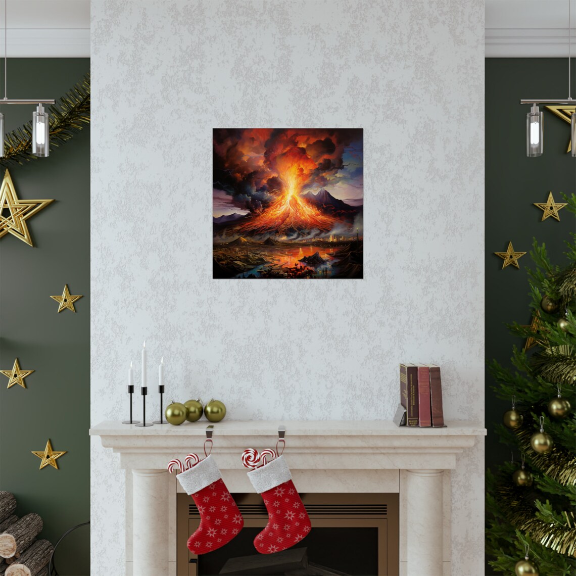 Volcanic Eruption, Post Impressionism Poster - Image 2