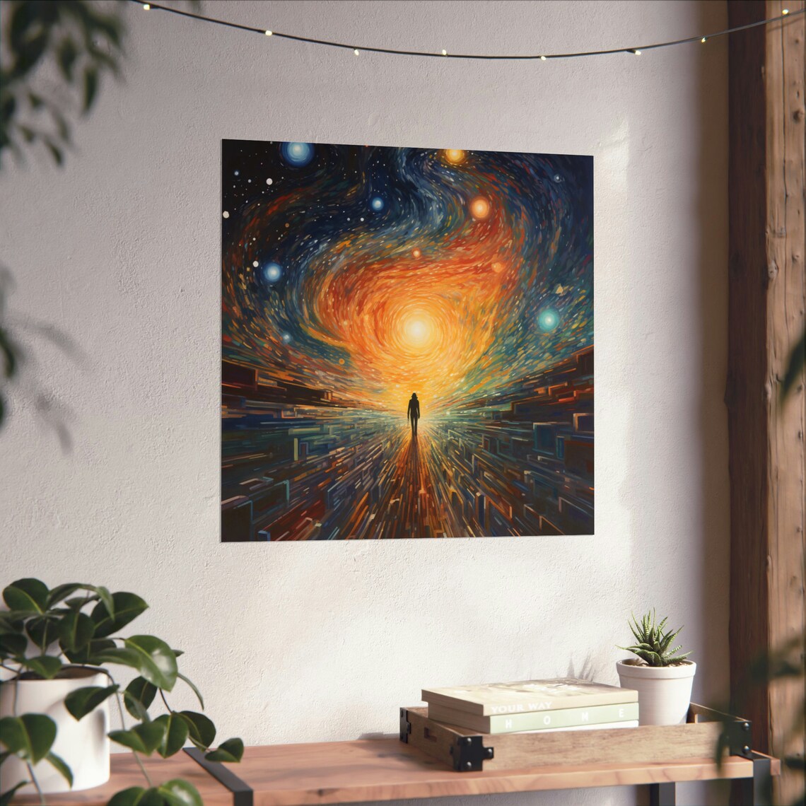Post Impressionism Interstellar Time Travel Poster