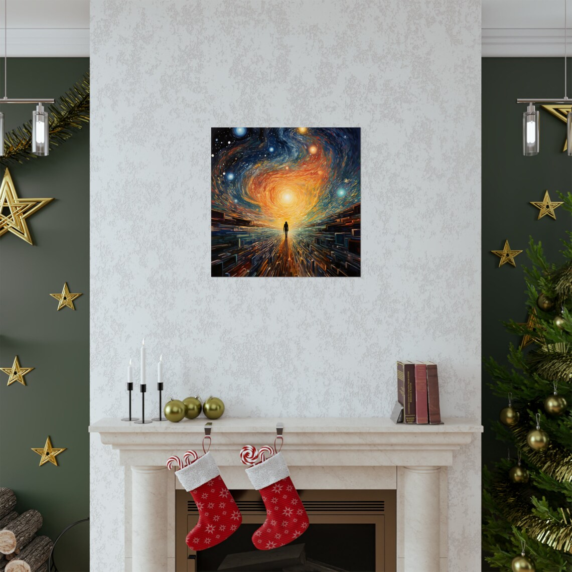 Post Impressionism Interstellar Time Travel Poster - Image 2