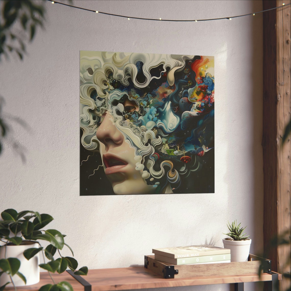 Intergalactic Mindset, Trippy Cosmic Portrait
