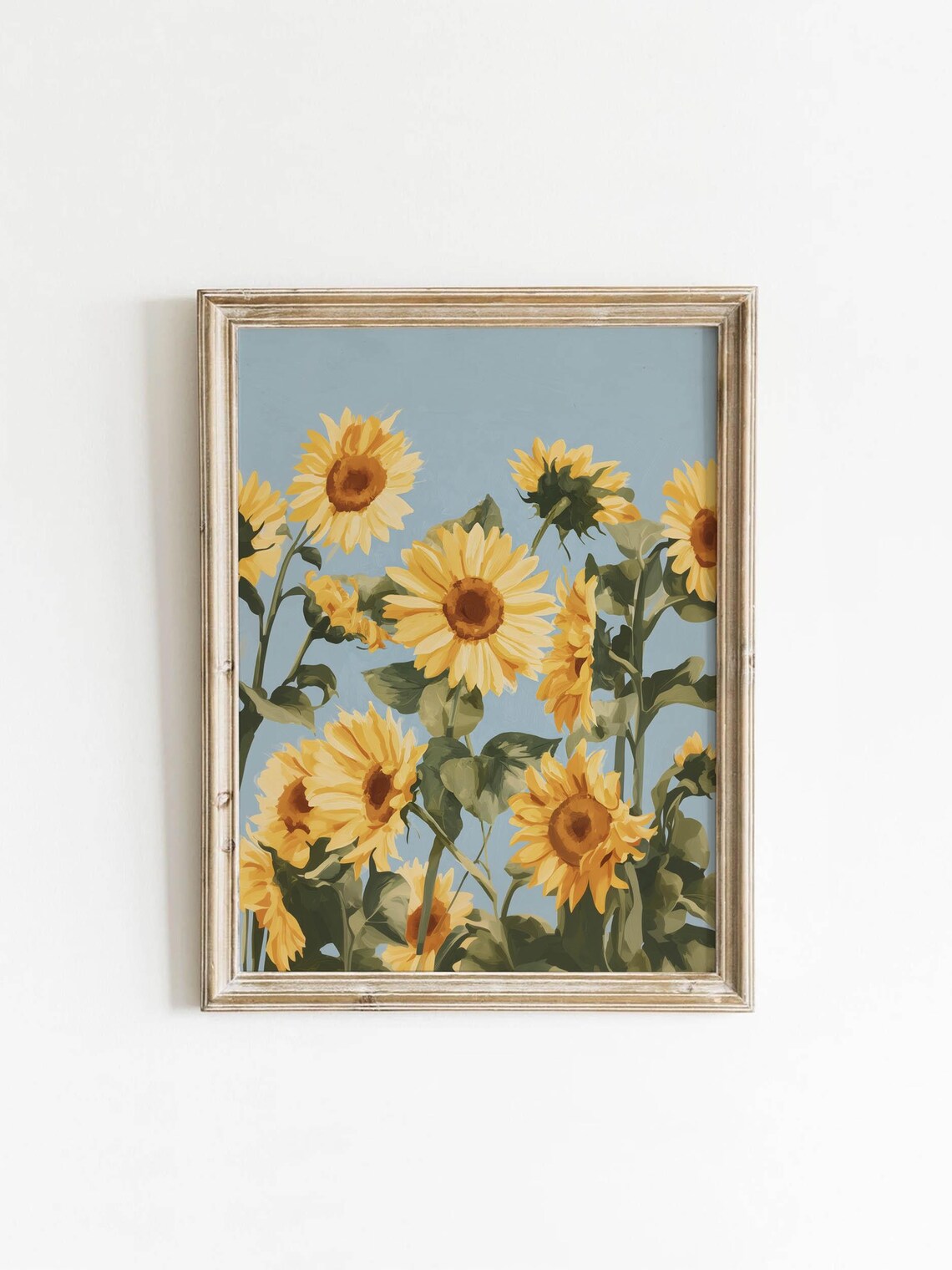 Yellow Sunflowers, Rustic Cottagecore Decor