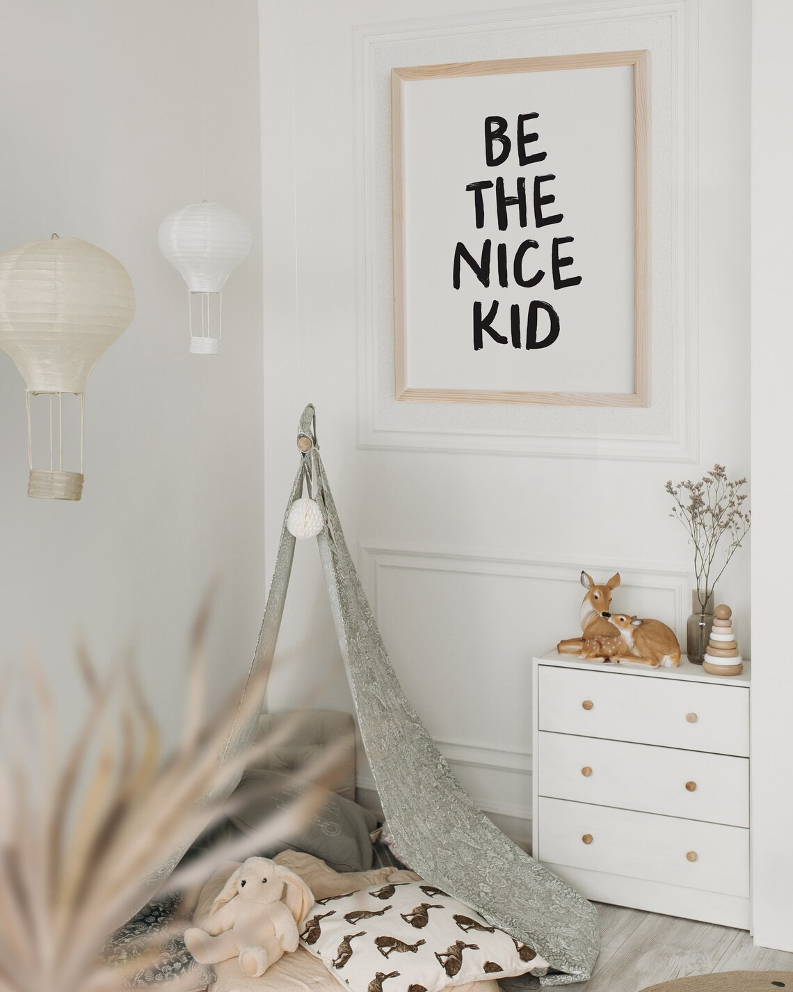Be The Nice Kid Kids Room Art Print, Modern - Image 2