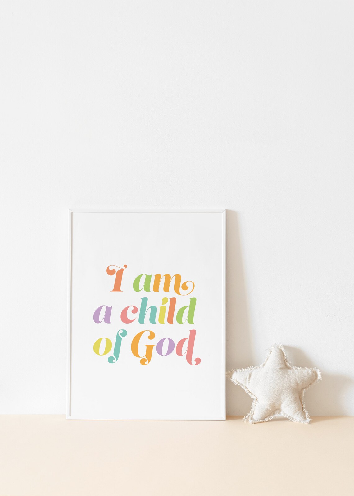 I Am A Child Of God Kids Bible Verse Poster - Image 2