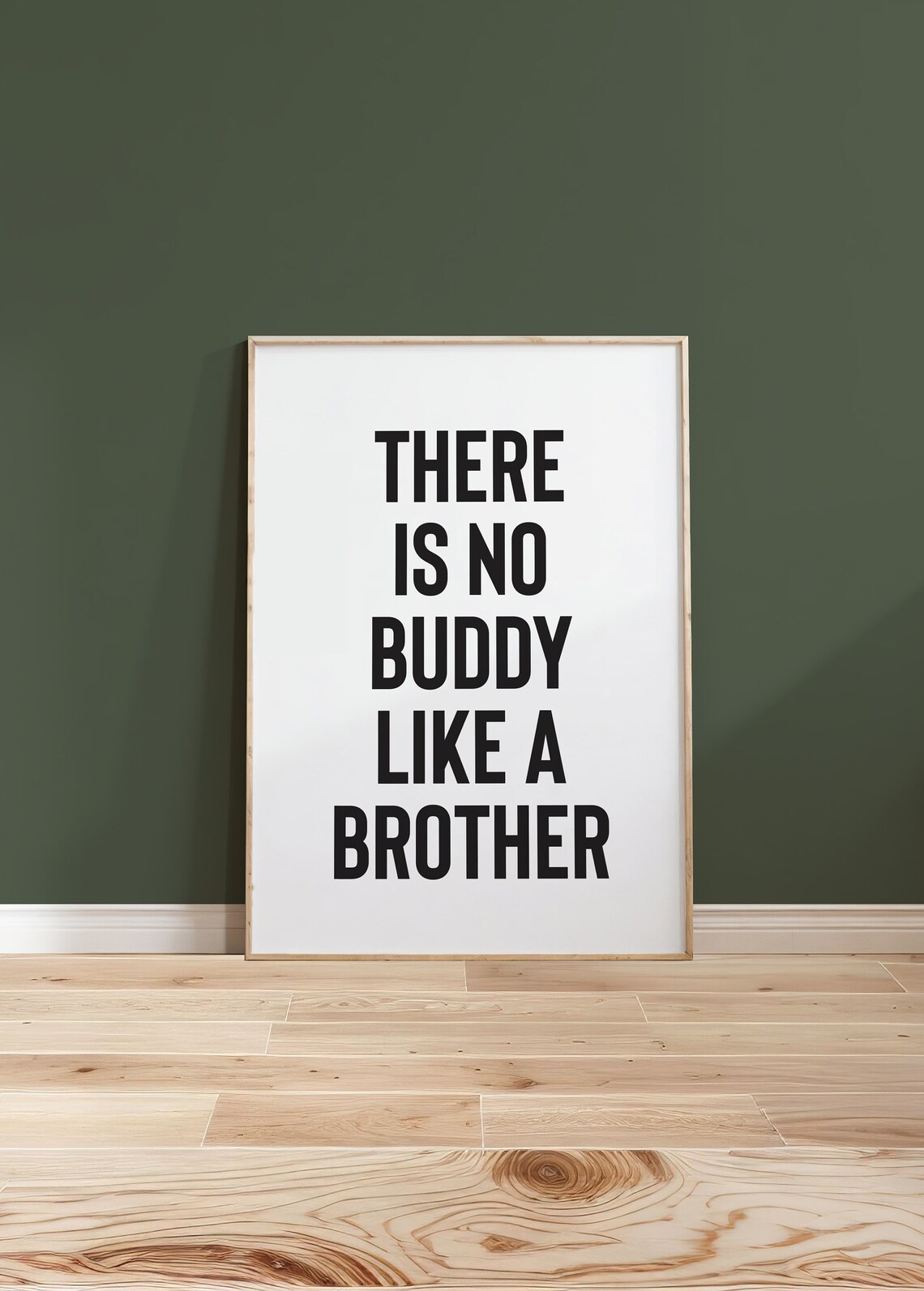 There Is No Buddy Like A Brother Boys Room Wall Quote Poster - Image 2