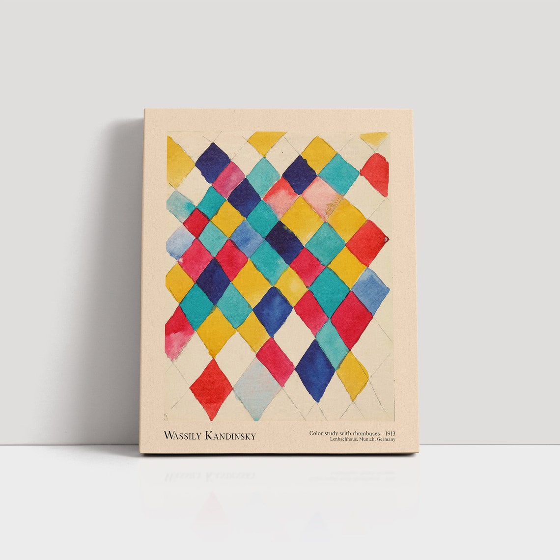 Wassily Kandinsky Color Study Rhombuses 1913 Abstract Wall Art - Image 2