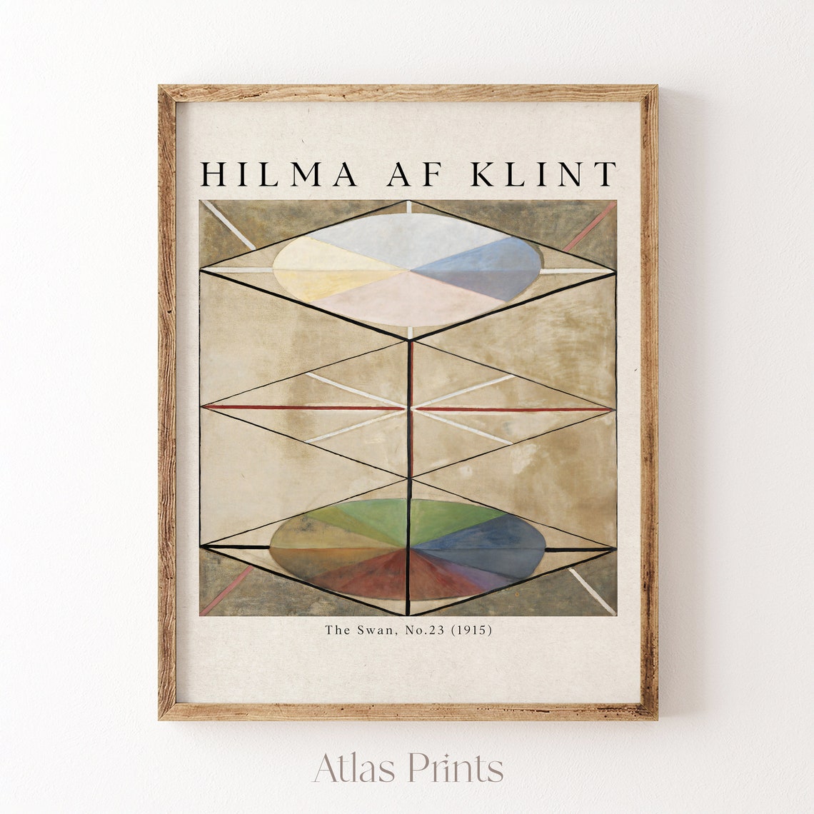 Hilma Af Klint The Swan No 23 1915 Geometric Abstract Art Print