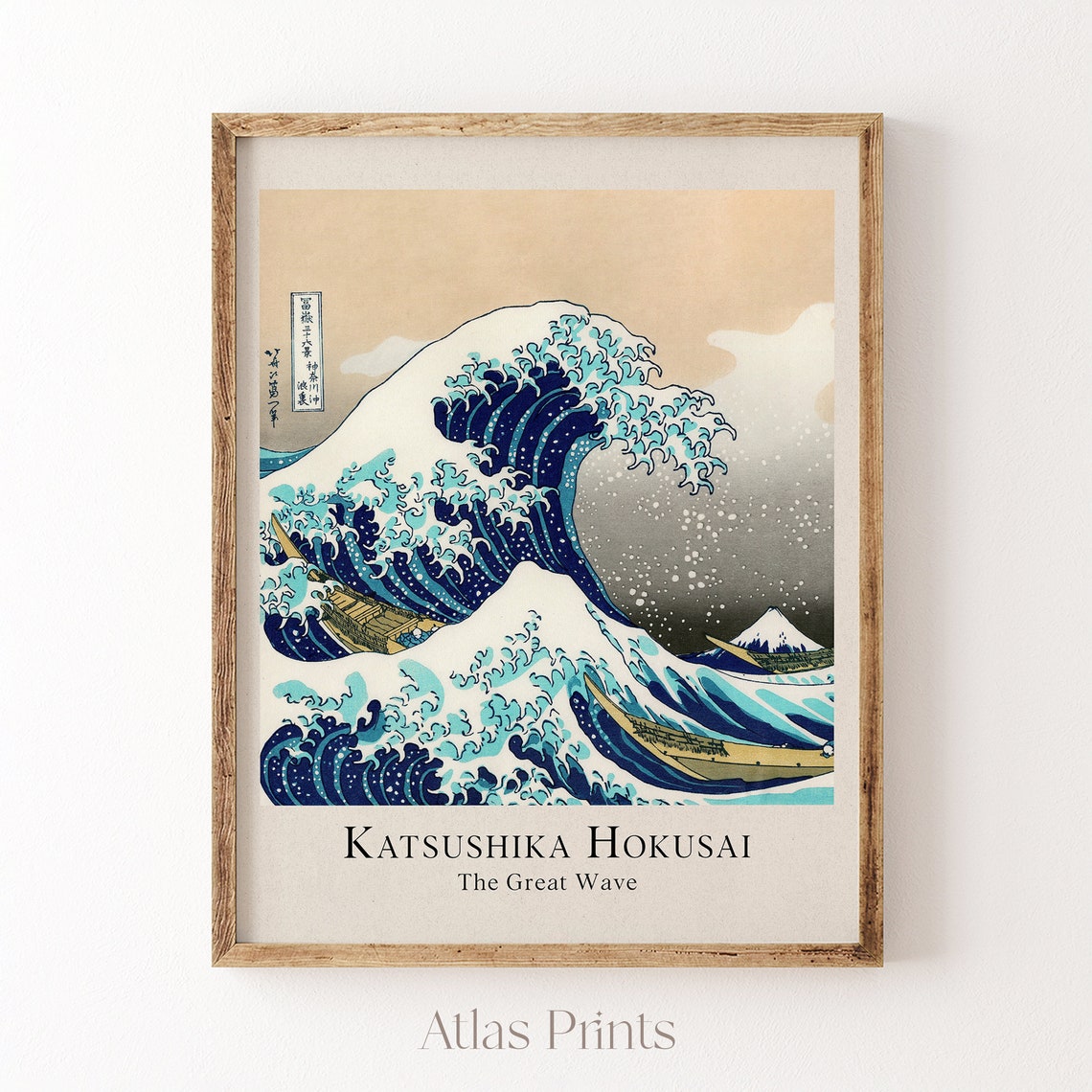 Katsushika Hokusai The Great Wave Off Kanagawa Japanese Poster