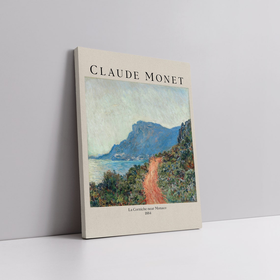 Claude Monet La Corniche Near Monaco 1884 Red Road Coastal Poster - Image 5
