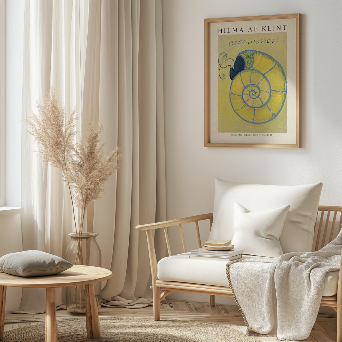 Hilma af Klint Primordial Chaos No 8 Yellow Spiral Abstract Poster - Image 4