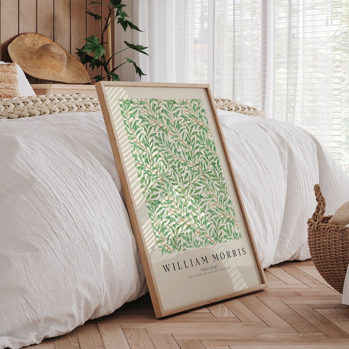 William Morris Willow Bough Green Botanical Pattern Museum Poster - Image 4